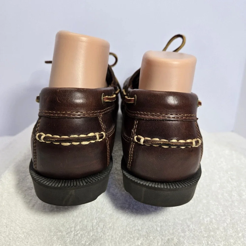 Timberland Men's Brown Leather Classic 2 Eye Boat Shoes Sz 11 Loafers 70521